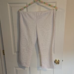 Womens White Lace Pants